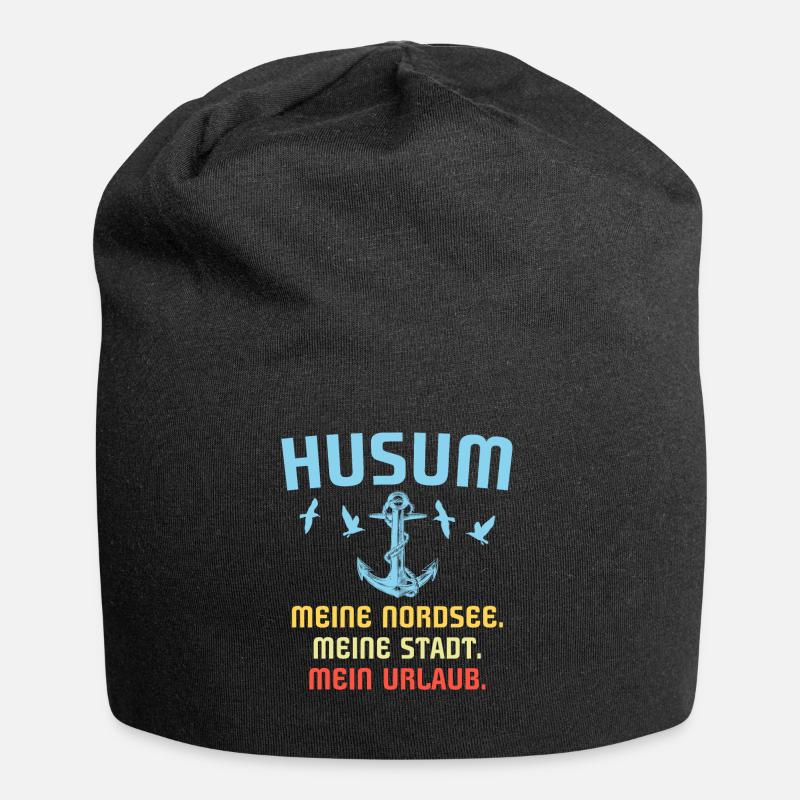 Husum Nordsee Husumer Urlaub - Jersey-Beanie - Schwarz