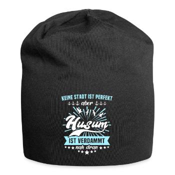 Husum Nordsee Husumer Urlaub - Jersey-Beanie - Schwarz - Vorne