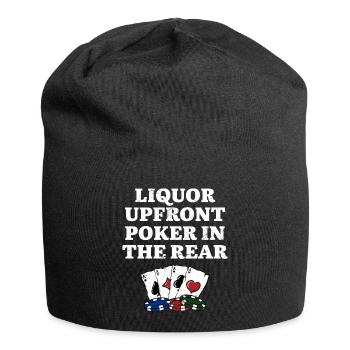 Liquor Upfront Poker in the Rear Beer Lover - Jersey-Beanie - Schwarz - Vorne