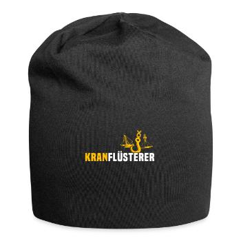 Kranfahrer Kran Kranflüsterer Kranführer - Jersey-Beanie - Schwarz - Vorne