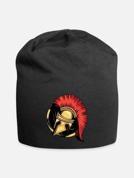 Molon Labe Sparta Helm Spartaner Spartacus - Jersey-Beanie - Schwarz