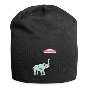 Cadeau d’éléphant pour Proboscis Africa Wilderness Zoo - Bonnet en jersey - noir - Devant