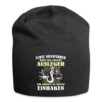 Kranführer Kran Kranfahrer - Jersey-Beanie - Schwarz - Vorne