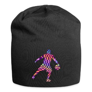 basketball basketball pattern basketball game - Jersey Beanie - black - Front