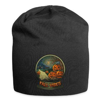 Halloween Pumpkin Horror - Jersey Beanie - black - Front