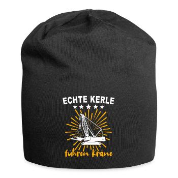 Kranführer Kranfahrer Kran - Jersey-Beanie - Schwarz - Vorne
