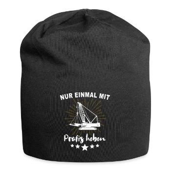 Kranführer Kranfahrer Kran - Jersey-Beanie - Schwarz - Vorne