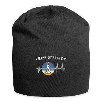 Opérateur de grue ECG Conducteur de grue Heartline - Bonnet en jersey - noir - Devant