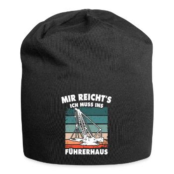Kranführer Kran Kranfahrer - Jersey-Beanie - Schwarz - Vorne