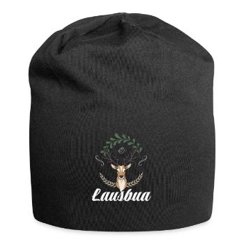 Lausbua Hirsch Lederhosen - Jersey-Beanie - Schwarz - Vorne