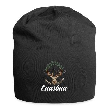 Lausbua Hirsch Lederhosen - Jersey-Beanie - Schwarz - Vorne