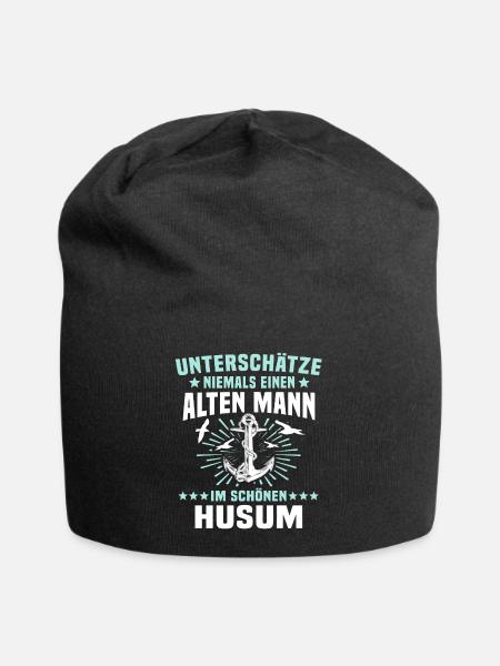 Husum Männer Husumer Mann - Jersey-Beanie - Schwarz