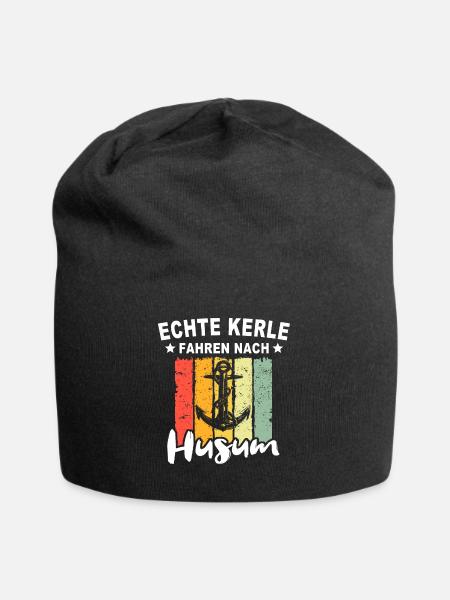 Husum Männer Husumer Mann - Jersey-Beanie - Schwarz