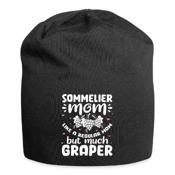 Sommelier – Wine Whisperer Wine Drinker Wine Lover - Jersey-Beanie - Schwarz - Vorne