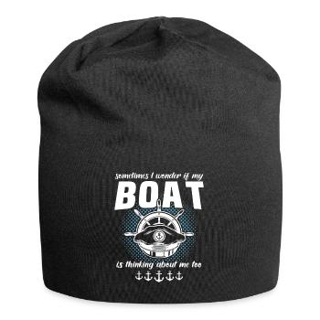 Capitaine de bateau Capitaine - Bonnet en jersey - noir - Devant