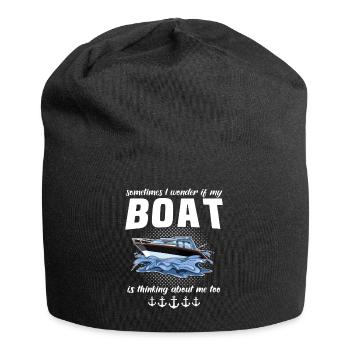 Captain Captain Boat Owner Boat - Jersey Beanie - black - Front