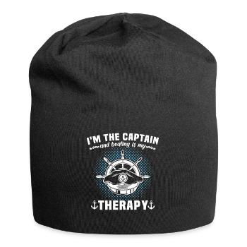 Captain Boat Owner Boating - Jersey Beanie - black - Front
