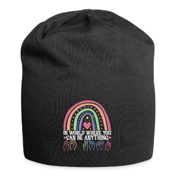 Deaf Deaf Mute Deaf - Jersey Beanie - black - Front