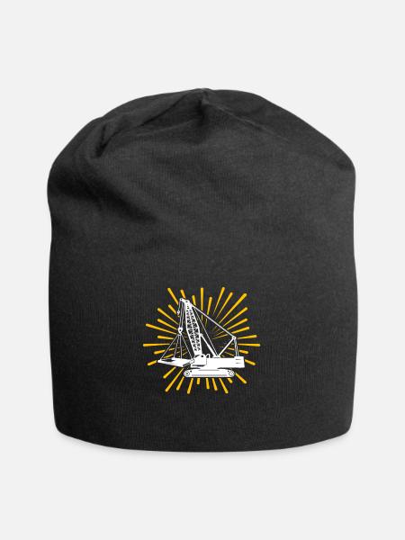 Kranführer Kran Kranfahrer - Jersey-Beanie - Schwarz