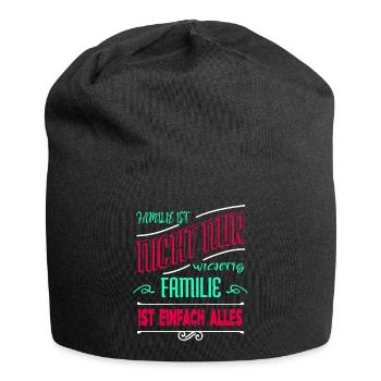 asatru familienwappen weihnachten geschenk witzig - Jersey-Beanie - Schwarz - Vorne