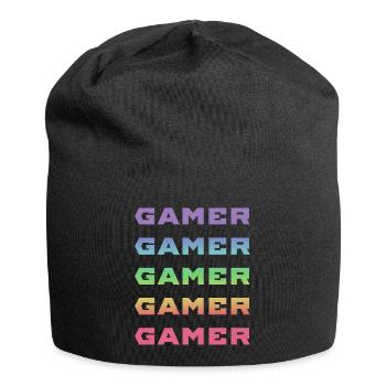 GAMER GAMER GAMER GAMER - Jersey Beanie - black - Front