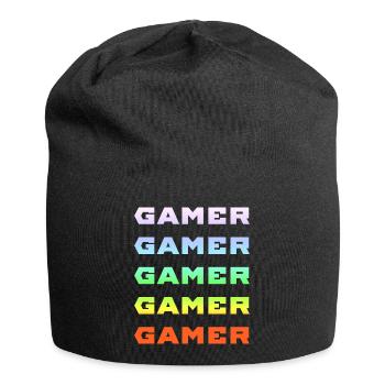 GAMER GAMER GAMER GAMER GAMER - Jersey Beanie - black - Front