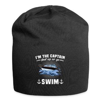 Captain Boat Sayings Boat Owner - Jersey Beanie - black - Front