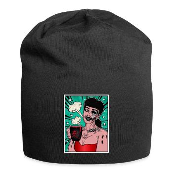PRETTY ZOMBIE Halloween Apokalypse Horror Monster - Jersey-Beanie - Schwarz - Vorne
