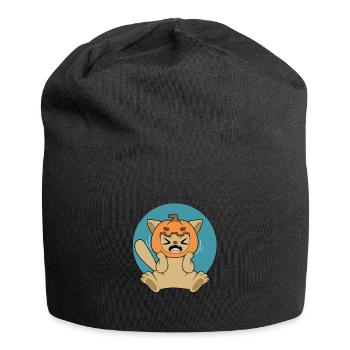 PUMPKIN CAT Halloween Apocalypse Horror Sweet - Jersey Beanie - black - Front