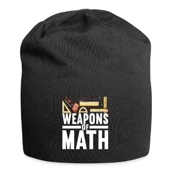 Mathe Mathelehrer - Jersey-Beanie - Schwarz - Vorne
