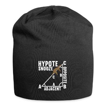 Mathe Mathelehrer - Jersey-Beanie - Schwarz - Vorne