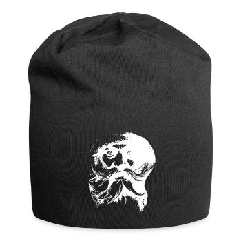 Visage rétro du Père Noël - Bonnet en jersey - noir - Devant