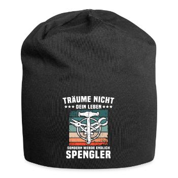 Spengler Spengeln Bauspengler - Jersey-Beanie - Schwarz - Vorne