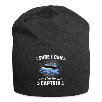 Bateau capitaine de bateau sport permis bateau - Bonnet en jersey - charbon - Devant