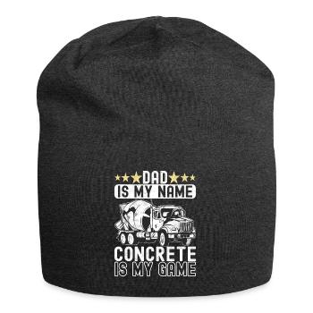 Construction workers Craftsmen Concrete workers - Jersey Beanie - charcoal grey - Front