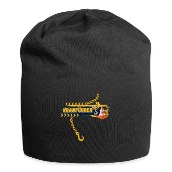 Kranführer Kran Kranfahrer - Jersey-Beanie - Schwarz - Vorne