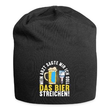 Beer drinkers Beer drinking - Jersey Beanie - black - Front
