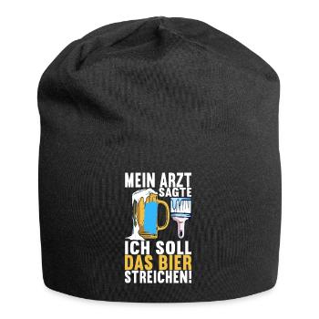 Beer drinkers Beer drinking - Jersey Beanie - black - Front