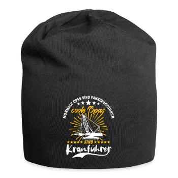 Kranfahrer Opa Kranführer Opas - Jersey-Beanie - Schwarz - Vorne