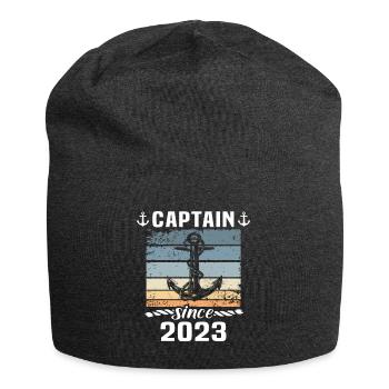 Capitaine 2023 bateau titulaire d’un permis bateau - Bonnet en jersey - charbon - Devant