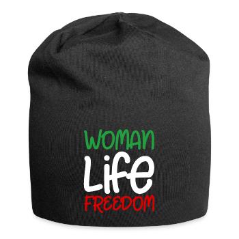 Liberté de vie de femme Iran Droits des femmes - Bonnet en jersey - noir - Devant