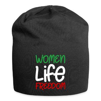 Femmes Vie Liberté Iran Femmes Femmes Droits des femmes - Bonnet en jersey - noir - Devant