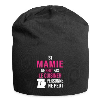 Si mamie ne peut pas le cuisiner, personne ne peut - Bonnet en jersey - noir - Devant