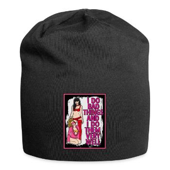 EROTIC GIRL SEXY DOMINATION SUBMISSION BAD THINGS - Jersey-Beanie - Schwarz - Vorne