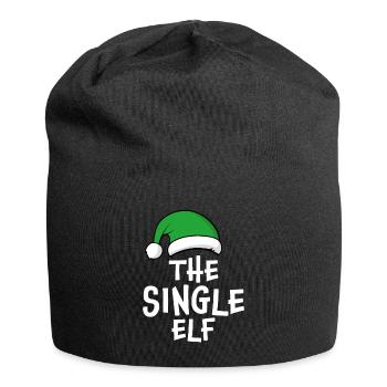 Der einzelne Elf - Jersey-Beanie - Schwarz - Vorne