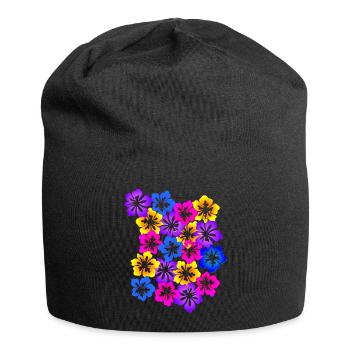 Flower carpet - Jersey Beanie - black - Front