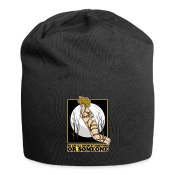 EROTIC SEXY SHIBARI BONDAGE BOUND GIRL MOON - Jersey-Beanie - Schwarz - Vorne