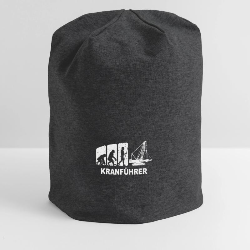 Kranfahrer Evolution Kranführer Kran Jersey-Beanie