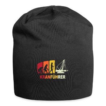 Kranfahrer Evolution Kranführer Kran - Jersey-Beanie - Schwarz - Vorne