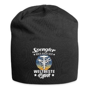 Spengler Opa Bauspengler Grossvater - Jersey-Beanie - Schwarz - Vorne
